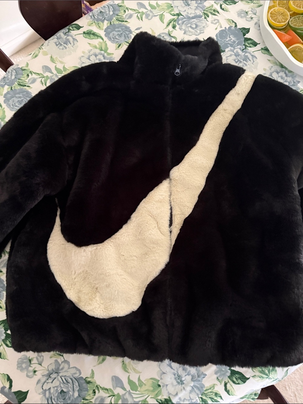 Nike faux fur jacket